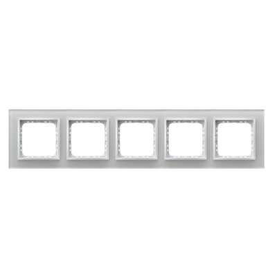 OSPEL Impresja Ramka pięciokrotna białe szkło R-5YGC/31/00 (R-5YGC/31/00)